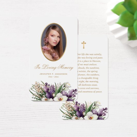 Einzigartige Foto-Beerdigungskarten (Schreibtisch)