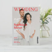 Einzigartige Foto-Hochzeit Einladung (Stehend Vorderseite)