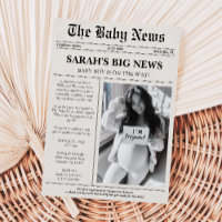 Einzigartige Foto Newspaper Babydusche