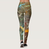 Einzigartige Fraktal Artwork-Leggings Leggings (Rückseite)