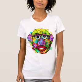 Einzigartige Frau Potato Head Graffiti Art Print T T-Shirt