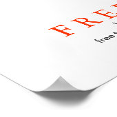 Einzigartige Freiheit Motivierend Wolf Poster druc (Ecke)