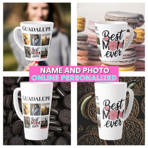 Einzigartige Fünf-Foto-Collage für die Mutter Milchtasse