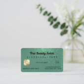 Einzigartige Funkelnd Mermaid Aquamarin Glitzer Kr Visitenkarte (Stehend Vorderseite)