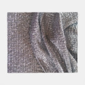 Einzigartige funkelnd silberne Muster-Fleece-Decke Fleecedecke (Vorderseite (Horizontal))