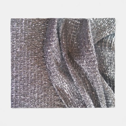 Einzigartige funkelnd silberne Muster-Fleece-Decke Fleecedecke (Vorderseite (Horizontal))