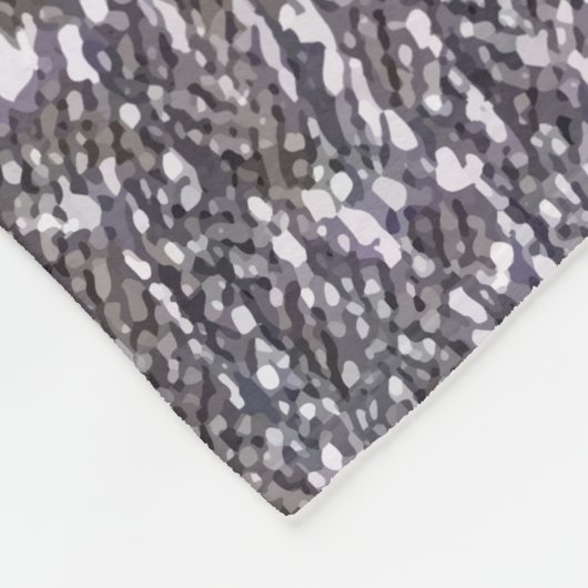 Einzigartige funkelnd silberne Muster-Fleece-Decke Fleecedecke (Ecke)