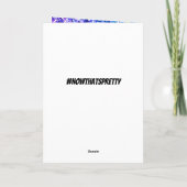 Einzigartige Funkelniece-Geburtstagskarte Karte (Rückseite)