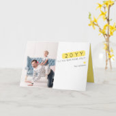 Einzigartige Funny New Year wünscht Fotokarte Karte (Gelbe Blume)