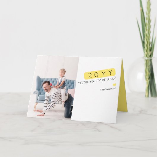 Einzigartige Funny New Year wünscht Fotokarte Karte (Vorderseite)