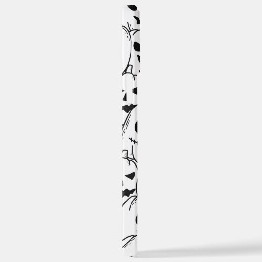 Einzigartige Funny Pumpkins Faces Sketch Halloween iPhone Hülle (Rechte Seite)