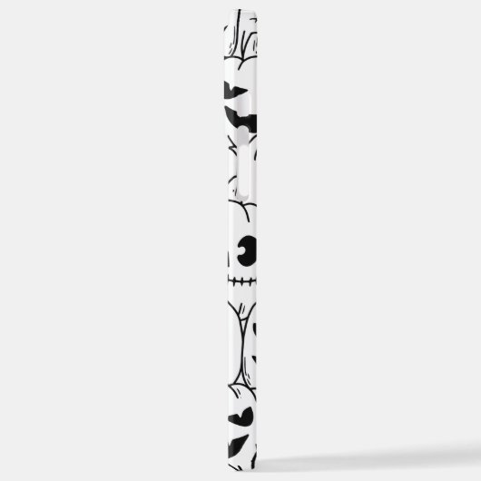 Einzigartige Funny Pumpkins Faces Sketch Halloween iPhone Hülle (Linke Seite)