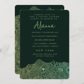 Einzigartige Gartenszene Künstler Geburtstagsparty Einladung (Vorne/Hinten)