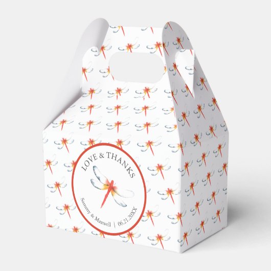 Einzigartige Gastgeschenk Hochzeit Boxen Wasserfar Geschenkschachtel (Vorderseite)