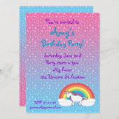 Einzigartige Geburtstagseinladung Einladung (Vorne/Hinten)