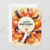 Einzigartige Geburtstagskarte Postkarte (Vorne/Hinten)