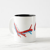 Einzigartige Gefäßarzt-Geschenke Zweifarbige Tasse (Vorderseite Links)