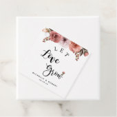 Einzigartige, Gelassen Liebe wachsen, Blush Bloral Geschenkanhänger (Beispiel)