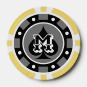 Einzigartige gelbe Casino-Poker-Chips für Glückssp Pokerchips (Vorderseite)