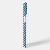 Einzigartige gelbe und blaue Streifen Case-Mate iPhone Hülle (Rückseite / Rechts)