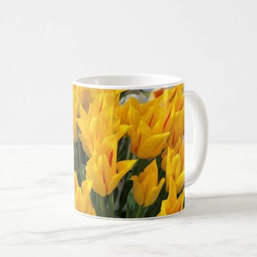 Einzigartige Gelbtulpen Kaffeetasse (VorderseiteRechts)