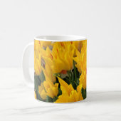 Einzigartige Gelbtulpen Kaffeetasse (Vorderseite Links)