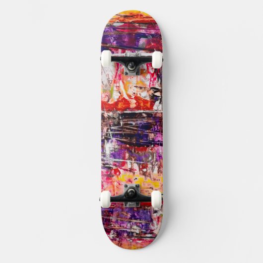 Einzigartige gemalte Kunst Skateboard (Vorderseite)