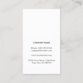 Einzigartige Gemüse Ernährung Visitenkarte (Rückseite)