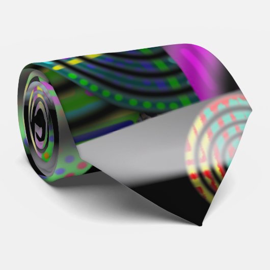 Einzigartige gemusterte bunte Krawatte fertigen (Gerollt)