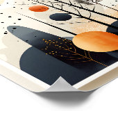 Einzigartige geometrische Formgebung Poster (Ecke)