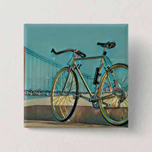 Einzigartige Geschenke für Biker Button (Vorderseite)