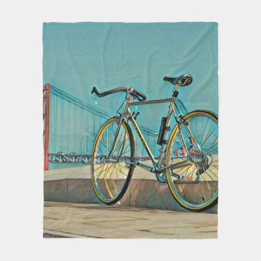 Einzigartige Geschenke für Biker Fleecedecke (Vorderseite)