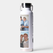 Einzigartige Geschenke für Brüder 4 FotoCollage Trinkflasche (Vorne)
