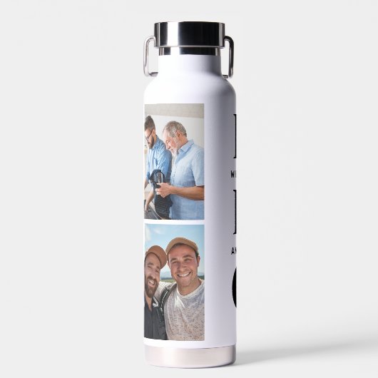 Einzigartige Geschenke für Brüder 4 FotoCollage Trinkflasche (Vorne)