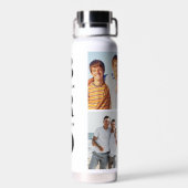 Einzigartige Geschenke für Brüder 4 FotoCollage Trinkflasche (Rückseite)