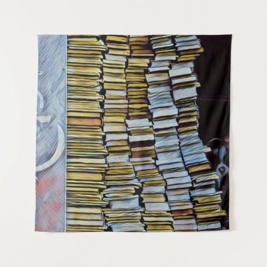 Einzigartige Geschenke für Buchliebhaber Wandteppich (Vorderseite)