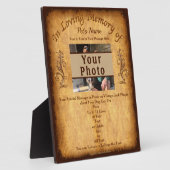 Einzigartige Geschenke für Haustiere Plaque, Foto, Fotoplatte (Seite)