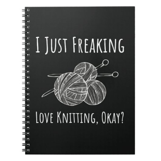 Einzigartige Geschenke für Knitter, die für sie kn Notizblock (Vorderseite)