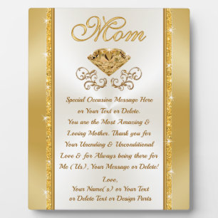 Einzigartige Geschenke für Mamas, Persönliche Plaq Fotoplatte