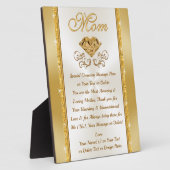 Einzigartige Geschenke für Mamas, Persönliche Plaq Fotoplatte (Seite)