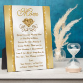 Einzigartige Geschenke für Mamas, Persönliche Plaq Fotoplatte (Seite)