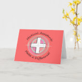 Einzigartige Geschenke für medizinische Assistenzk Karte (Gelbe Blume)