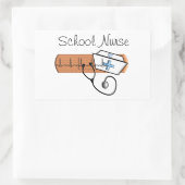 Einzigartige Geschenke für Schulkinder Rechteckiger Aufkleber (Tasche)