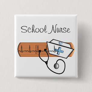 Einzigartige Geschenke für Schulkrankenschwestern Button