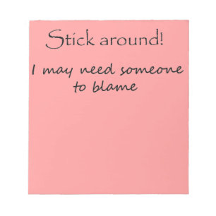 Einzigartige Geschenkidee des lustigen Notizblock