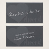 Einzigartige Getränke-Tickets mit Herz und Nieren (Vorne & Hinten)