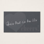 Einzigartige Getränke-Tickets mit Herz und Nieren (Vorderseite)