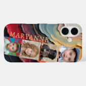 Einzigartige, getrocknete Farbtöne mit 4 Fotos Case-Mate iPhone Hülle (Rückseite (Horizontal))