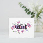 Einzigartige Gigi Postkarte (Stehend Vorderseite)