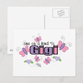 Einzigartige Gigi Postkarte (Vorne/Hinten)